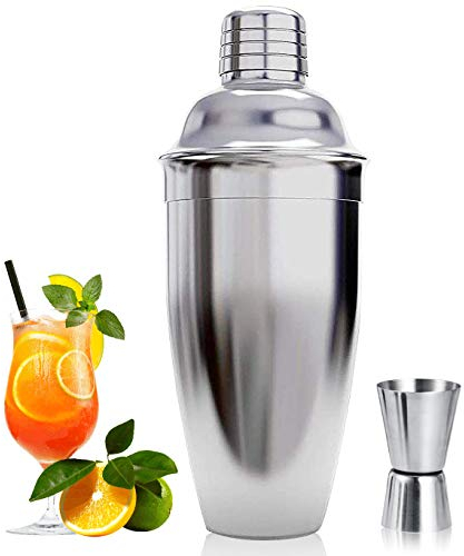 Cocktail-Shaker, Cocktail-Maker-Set, Martini-Getränke-Shaker, 750 ml, Cocktail-Shaker-Sieb, Barkeeper-Mixer-Werkzeug, Likör-Cobbler-Shaker, Edelstahl-Bar-Shaker für Cocktail-Herstellung, (2 PCS)