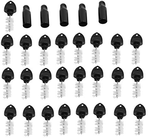 25Pcs Beer Tap Brush 5PCS Beer Tap Cover Beer Machine Faucet Accessories Set Draft Beer Faucet Cap Grade Faucet Brush Cap for Home Brew Accessories