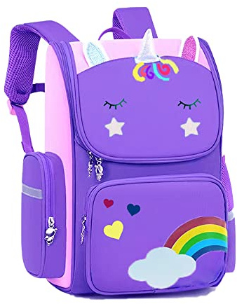 HT HONOR . TRUST Kids Backpack for Girls Kindergarten Girls Backpacks Ages 4-6 Children Preschool Bookbag 15inch School bags 4 5 6 Years Old Mochilas Escolares para Niñas