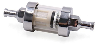 Ruilogod 85mm Gesamtlänge Metall Glas Motorrad 1/4 Inline-Brennstoff-Benzin-Benzinfilter