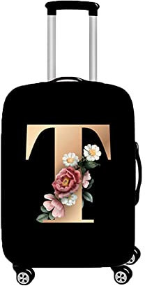 Morbuy Elastisch Reise Kofferhülle Kofferschutzhülle Koffer Schutzhülle mit Reißverschluss Luggage Cover Waschbar 3D Drucken Gepäck Cover mit Kofferschutz-Bezug (T,XL (30-32 Zoll))