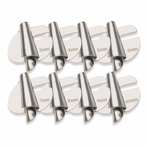 FUUZIO Sewing Rolled Hemmer Foot, Näh-Rollsaumfuß, 3–10 mm breiter Rollsaum-Druckfuß, Nähmaschinen-Nähfuß, Säumerfuß