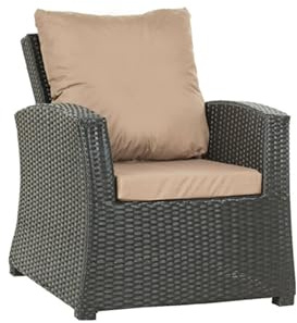 Setgarden - Set mit 4 Relax Kissen für Gartenmöbel – Bequeme und weiche Polsterung für Stühle, Sessel und Sofas, witterungsbeständig (Beige)