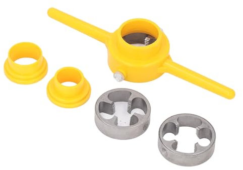 6-teiliges PVC-Rohr-Einfädler-Set, Sanitär-Werkzeug-Set, 1/2 3/4 1 Zoll NPT-Gewindeschneider, PVC-Rohr-Einfädler-Set für Zuhause, PPR-Rohr