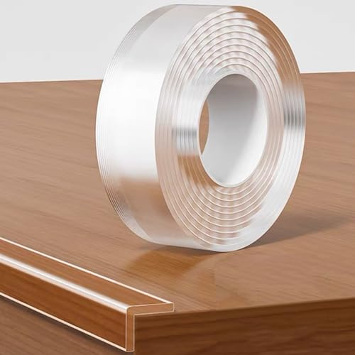 KAIYUER Transparenter Kantenschutzstreifen, scharfe Kanten, selbstklebend, für Schranktüren, Schreibtische, Glastische, Bettmöbel, Küchenarbeitsplatte, wasserdicht, 2 cm x 2 m