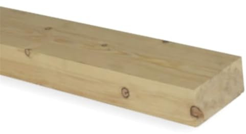 PACK OF 20 (Total 20 Units) - 50mm x 75mm (45mm x 70mm Finish) Planed All Round Redwood Timber - 3.6m Length