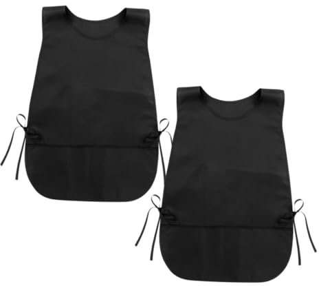 HONMEET Delantal Peto Ajustable De Trabajo Para Hombre y Mujer Mochila Sin Mangas Con Bolsillos Para Peluquería Cocina y Tareas Domésticas