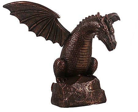 CIYODO Buse de Fontaine de Jardin Dragon Décorative pour Piscine et Étang, Résine Résistante, Jet d'eau Extérieur, Remplacement Pulvérisateur pour Décoration de Bassin