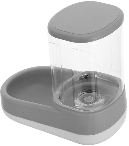POPETPOP Pet Wasserautomat Mit Einstellbarer Futtermenge Automatischer Futterspender Für Hunde Und Katzen Geeignet Für Große Und Kleine Haustiere Leise Und