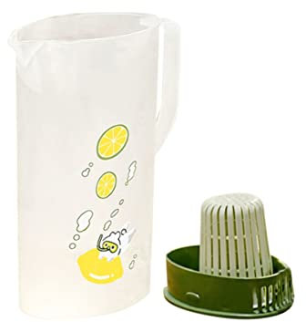 PRETYZOOM Brocca Per Bevande Da 2 Litri Per Hotel E Ufficio Con Congelatore Per Acqua Per Bevande Con Coperchio E Bottiglia Per Il Tè