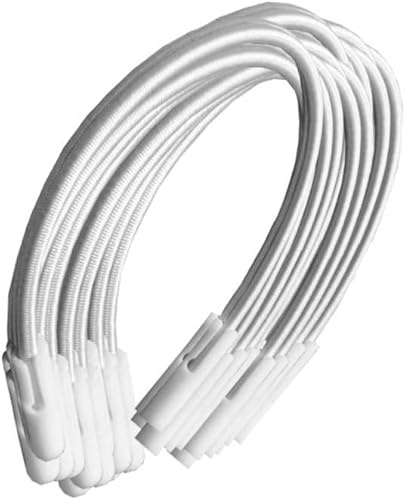 PisciHogar Pack 20 und. Tensores Lona de Piscina. Goma elástica de Gran Resistencia para el cobertor de Invierno. Regulables.