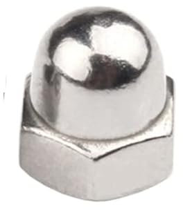 1/2/5/10 Stück M3-M24 Edelstahl Messing Schwarz Kohlenstoffstahl Eichel Hutmutter Sechskant Metrisches Gewinde Sechskantmutter(304 Stainless Steel,M16-1PCS)