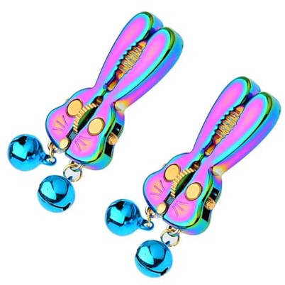 Damen Nippelklemmen aus Edelstahl – Extrem Brustwarzenklemmen für Frauen BDSM Spielzeug mit Nippelschmuck für Paare