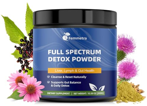 29-in-1 Full Spectrum Detox Powder | 5-Step Total-Body Reset for Liver, Lymphatic, Colon & Gut Support | Potent Earthy Taste from Natural Ingredients | 30 Servings