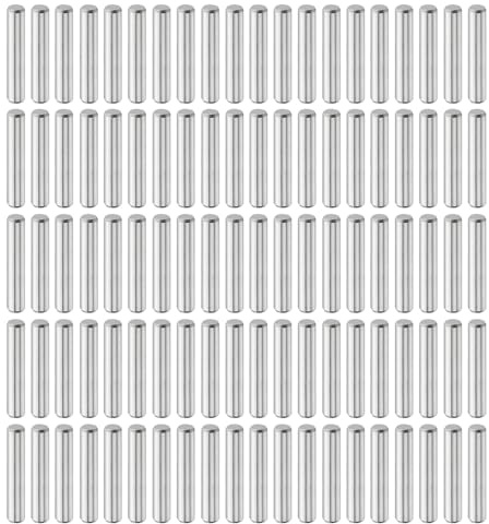 QUARKZMAN Zylinderstifte Rostfrei, 3mm x 16mm Dübelstifte 100 Stück | Spannstift, 304 Edelstahl Metallstifte, Silberton Passstift Bolzen Metall für DIY, Möbel, Bastelprojekte