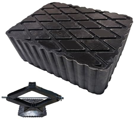 Besreey Bloque De Elevación para Coche De Caucho - Almohadilla De Elevación para La Automoción,Bloques de Soporte Resistentes para Chasis de Autocaravana y Garaje