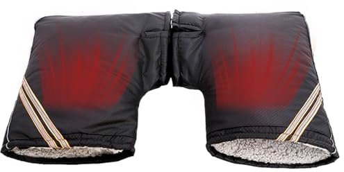 Renchey Motorrad Lenkerhandschuhe | wasserdichte Reflektierende Roller Handschuhe - Winddichte Isolierte Winterhandschuhe für Damen Herren,Für E-Bike Motorrad Fitness
