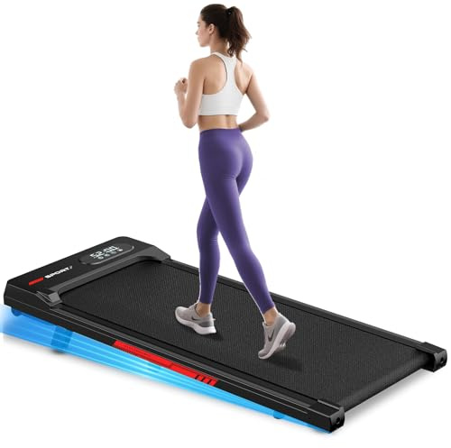 Tapis Roulant Salvaspazio 7%, 3 IN 1 Tapis Roulant Elettrico, 2.5CV Walking Pad Pieghevole, Design Salvaspazio per Casa e Ufficio (Nero brillante)