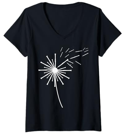 Donna Camicia Oboe Dente di Leone per Oboista | Oboe Maglietta con Collo a V