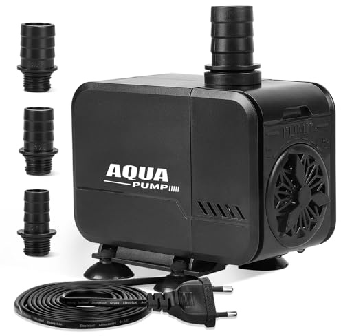 SWAWIS Bomba de Agua Sumergible 45W 3000L/H 3M con Control de Velocidad