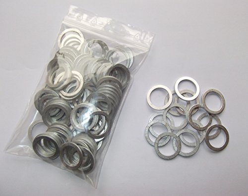 100 Stück Aluminiumringe/Dichtringe/Dichtung Alu 14x24x1,5 mm DIN 7603