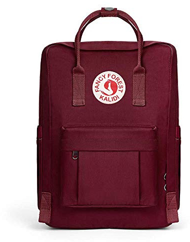 KALIDI Rucksack, leicht, Schultasche, Unisex, wasserabweisend, passend für 38,1 cm Laptop für Jungen, Mädchen, Männer und Frauen, burgunderfarben, M, Daypack Rucksäcke