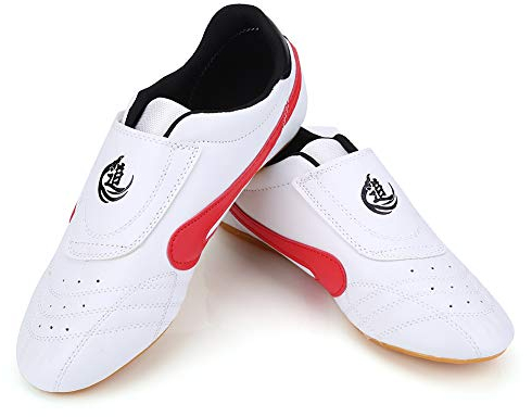 Keenso Taekwondo Schuhe, Unisex Sport Martial Arts Sneaker Protective Foot Gear Boxing Schuhe Atmungsaktiv Kung Fu Tai Chi Schuhe für Kinder Erwachsene(36)
