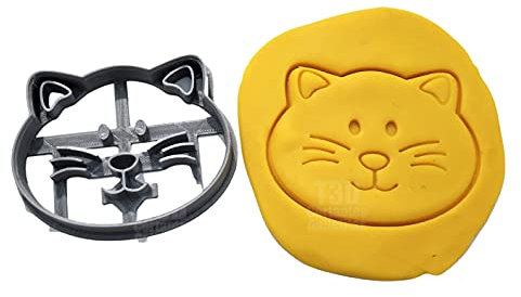 T3D Cookie Cutters Cat Face Cookie Cutter, Suitable for Cakes Biscuit and Fondant Cookie Mold for Homemade Treats