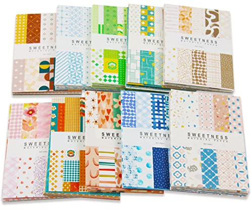 500 Blatt Vintage Scrapbook Papier Set Ästhetische Schreibwaren Papier Supplies Dekoratives Papier für DIY Kunst Handwerk Scrapbooking Journal Fotoalbum