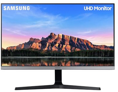 Samsung Monitor HRM UR55 (U28R552), Flat, 28, 3840x2160 (UHD 4K), HDR10, IPS, 60 Hz, 4 ms, FreeSync, HDMI, Display Port, Ingresso Audio, PIP e PBP, Eye Saver Mode, Flicker Free