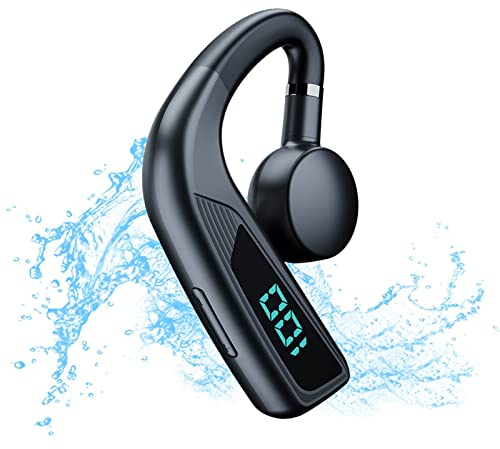 STFMHEZ Casque sans Fil Bluetooth 5.2 - Conduction osseuse - avec stéréo Hi-FI 30 Heures - Étanche IP5 - Affichage LED - Charge Rapide USB-C - Écouteurs Bluetooth pour entraînement et Course à Pied