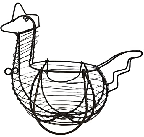 Hogar y Mas HUEVERA METÁLICA DISEÑO GALLINA