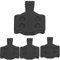 KIMISS Scheibenbremsbeläge Magura Mt2 4 6 8 Dk 17 Metall Schwarz Harz Bikein 4 Paar Fahrrad Scheibenbremsbeläge Kits