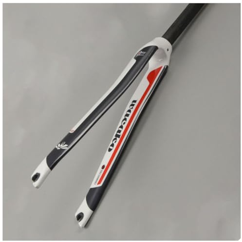 HIMALO 700C Fourche Rigide pour Vélo De Route T700 Fibre De Carbone Fourche Avant Frein C 28.6mm sans Filetage Tube Droit Fourche De Vélo QR 9x100mm Légère (Color : Dark Gray)