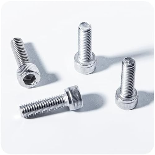 ZALOPA 304 Stainless Steel Bolts for Bike Disc Brake Caliper Screw M6 * 20mm B colum Screws Hex Scoket Adapter Parts Accessories Bolt Repair Kit Repair Tool MTB Bicycle Screw Silve