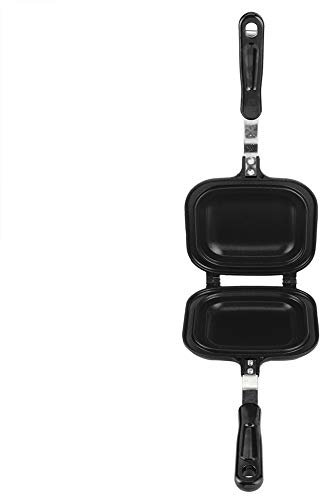 Macchina per Frittate in Ghisa Padella a Doppia Faccia 37 × 16 × 4 Padella Multifunzione a Doppia Faccia Tostapane Macchina per la Colazione Teglia Antiaderente