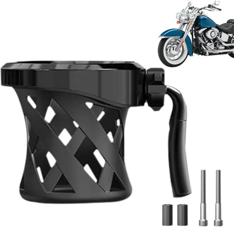 Motorrad Lenker Flaschenkorb | Lenker Getränkehalter Getränkebecher Dosenhalter - Verschleißfeste Lenkstange Sitzstange Halterung Wasserbecher Getränkehalter für Motocross