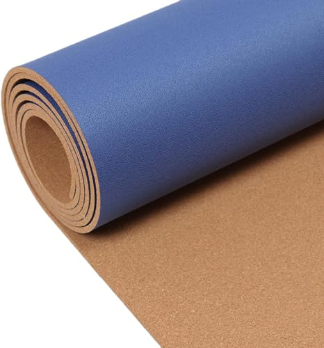 JSY 8 mm dickes Pinnwandblatt aus Korkrolle for die Wand, selbstklebende rahmenlose Korktafeln for Büro/Schule/Zuhause Message Board Korkrolle (Size : 1.22x2.46m/48x96.8in)