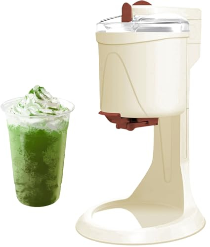EliKBH Softeismaschine Einfache One-Push-Bedienung Hause EIS Mixer Desktop Milchshake for Dessert Joghurt Kegel
