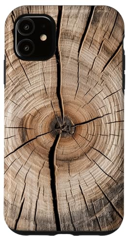 Motif grain de bois et tronc d'arbre Coque pour iPhone 11
