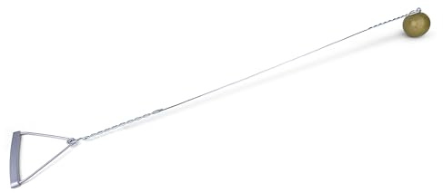Vinex Wurfhammer für Wettkampf und Training - 1,5 kg - Gusseisen - Gold - Inklusive Draht und Griff - WA-Zertifiziert