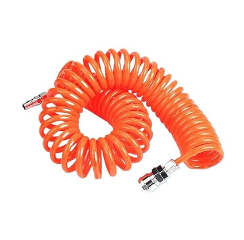 UGGOVXWZH 3 metres 6M 9M 12M 15M Pneumatic Tool PU 6X4 8X5 12X8mm Air Compressor Telescopic Spiral Hose Spring Tube Flexible Pipe PP20+SP20 Type(12X8mm,15M)