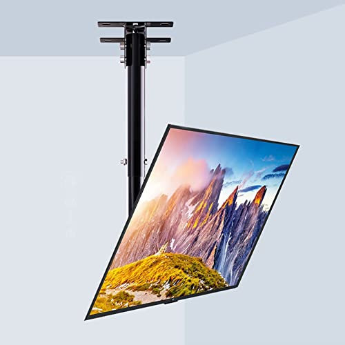 Universal TV Stand, Portable TV Stand Mobile TV Stand For 32-65 In Plasma/LCD/LED Home Display Rolling Floor TV Cart VESA 200x200 To 600x400 TV Trolley On Wheels With Shelf Max Loading Capacity 50kg/1
