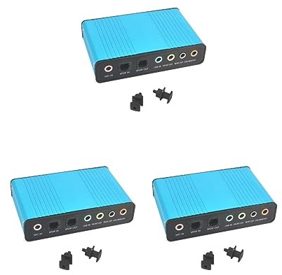 3 set USB 6 Channel 5.1/7.1 Surround External Sound Card PC Laptop Desktop Tablet Audio Optical Adapter Card