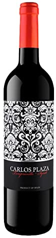 Carlos Plaza Joven – Vino Tinto Aromático y Fresco | Notas de Frutas Silvestres, Regaliz y Menta | Expresivo, Jugoso y Equilibrado (Pack de 3 Botellas)