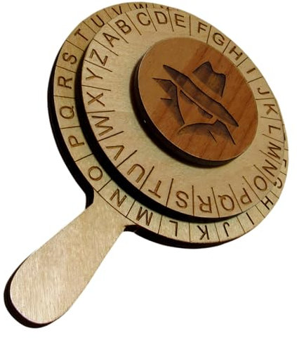 Roue de chiffrement – Anneau de décodage secret pour puzzles | Roue de chiffrement détective de table, disjoncteur de code agitable, gadget espion créatif pour casse-tête, salle d'évasion et plaisir