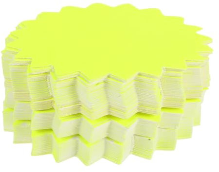 ABOOFAN 100 Stück Papier Preisschilder für Supermärkte Blanko Preisetiketten Verkaufsetiketten für Einzelhandelsgeschäfte Lichtbeständig Einfach Anzuwenden Auffällige Farben