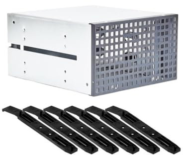 Nudiuhis 3-Bay Hard Drive Cage Rack 2xOptical Drive Space to 3x3.5 Inch Hard Drive Space 2 Chassis Drives in the Chassis,