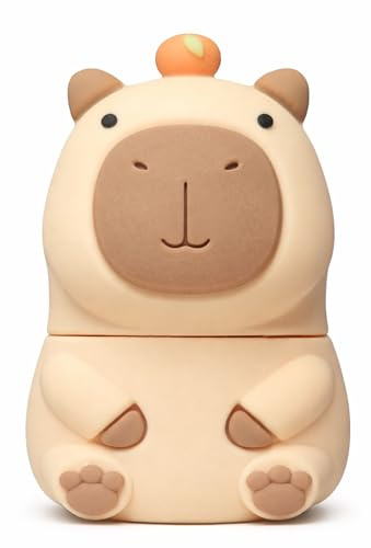 Ulticool - Memoria USB Capybara de 64 GB USB 3.0 – Diseño práctico y elegante para adolescentes, adultos, amantes de los animales y amantes de las capibaras – Beige