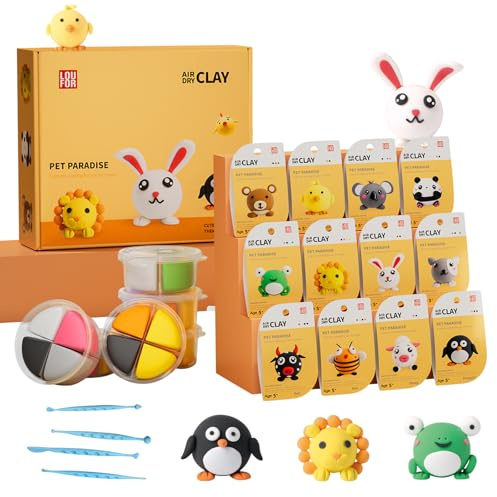 TZQFROCE Knete Zubehör Modellierknete Set für Kinder DIY Knetwerkzeug 12 Boxen Bunt Modelliermasse mit 4 Werkzeugen Kreative Basteln Spielzeug Geschenke für Kinder Jungen Mädchen